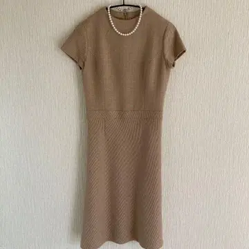 노리즈 울 브라운 롱 원피스 38 사이즈