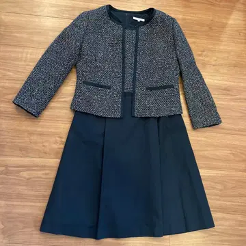 23구 네이비 자켓 원피스 세트 38