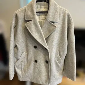 CRAFT 그레이 더블 브레스트 자켓