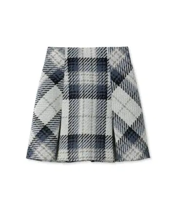 snidel 스나이델 로빙 체크 미니 스커트 IVR 2 사이즈