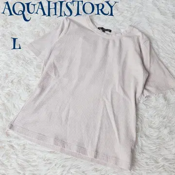 빈티지 ] 이중 옷깃 리브 티셔츠 L 심플 베이직 무지 캐주얼