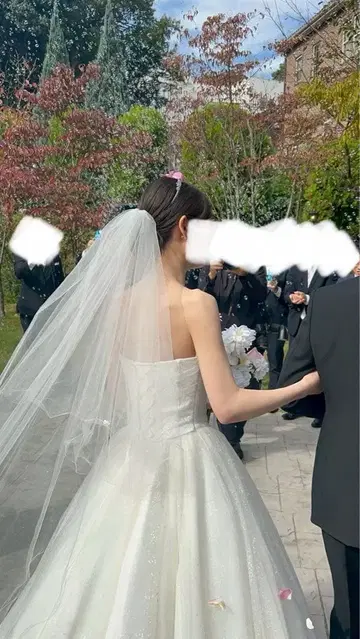 ALPHA BLANCA 롱 웨딩 베일