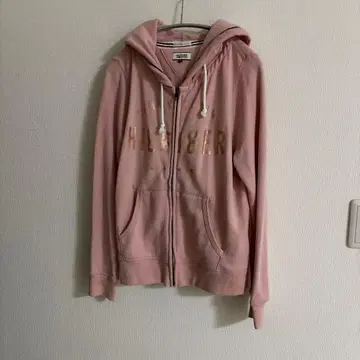HILFIGER 핑크 풀 집업 후드티