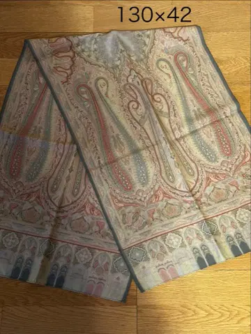 ETRO 페이즐리 무늬 스톨 130 x 42