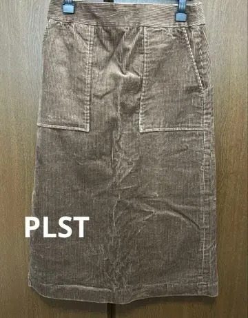 PLST 플라스테 코듀로이 스커트 브라운 (웜 리저브)