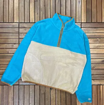 DISCUS ATHLETIC 하프 지퍼 절개 플리스 풀오버