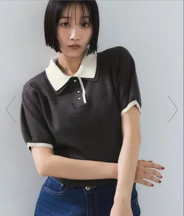 VIS 더블 칼라 폴로 상의