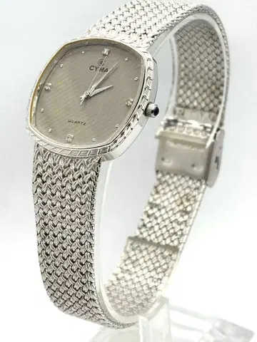 [ 작동품 ] CYMA 남성용 쿼츠 손목시계 스위스