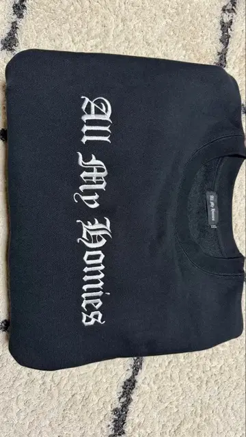 All My Homies 프린트 맨투맨 블랙