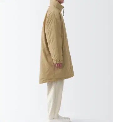 무인양품 MUJI LABO 발수 다운 코트 남녀 공용 베이지 M 사이즈