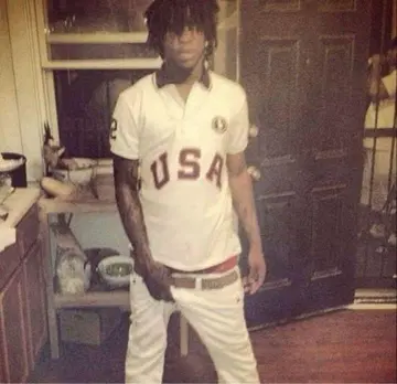 치프 키프 착용 랄프 로렌 피케 셔츠 swag chief keef