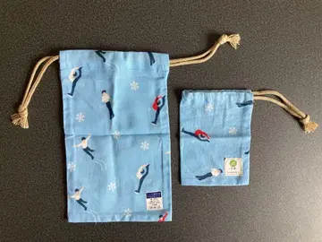 하마모요 피겨 스케이팅 패턴 블루 복조리 2개 세트