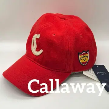 [택 포함 새상품] 캘러웨이 골프 캡 레드 자수 남성용
