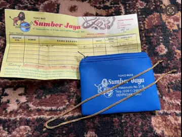 금 목걸이 파우치 포함