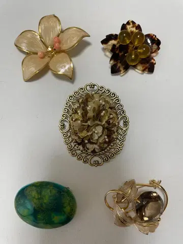 빈티지 브로치 5세트