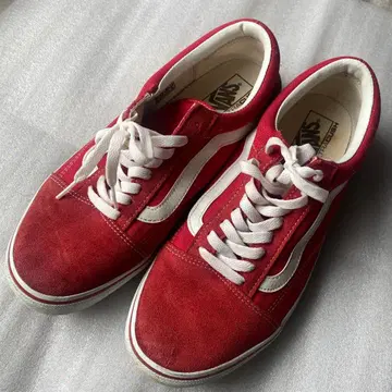 Vans 스웨이드 레드 스니커즈