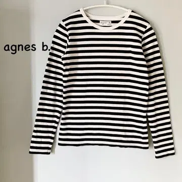 아그네스베 agnes b. 보더 티셔츠 긴팔 T셔츠 롱T