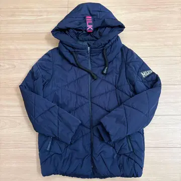 MILKFED. 네이비 퀼팅 다운 자켓