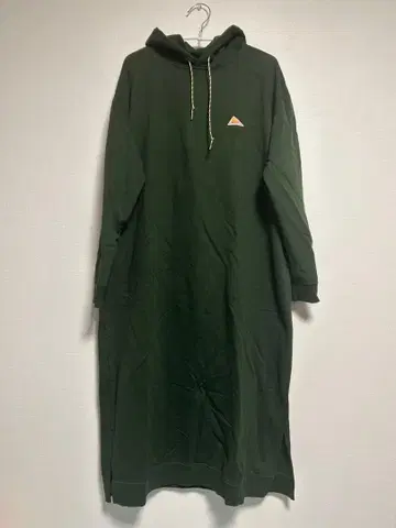 KELTY 후드 부착 롱 원피스 다크 그린