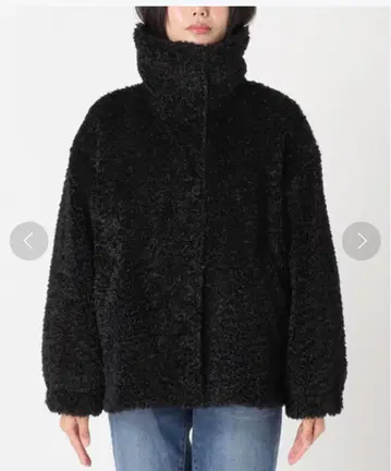 Spick & Span 턱 코쿤 하프 보아 블루종