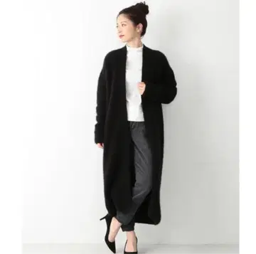 새상품급 ATON 에이톤 퍼 캐시미어 롱 가디건 캐시미어 100