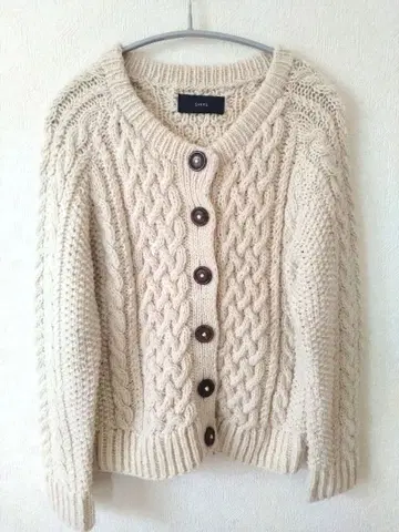 SHIPS 케이블 니트 가디건 (아이보리)