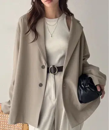 클래식 엘프 루즈 실루엣 테일러드 자켓 L 사이즈