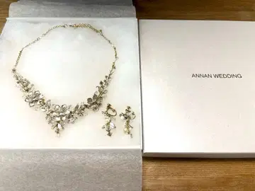 ANNAN WEDDING 목걸이와 귀걸이 세트