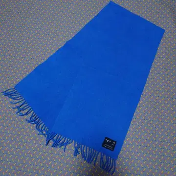 아네스베 Agnes b 머플러 스코틀랜드제 램스울 블루