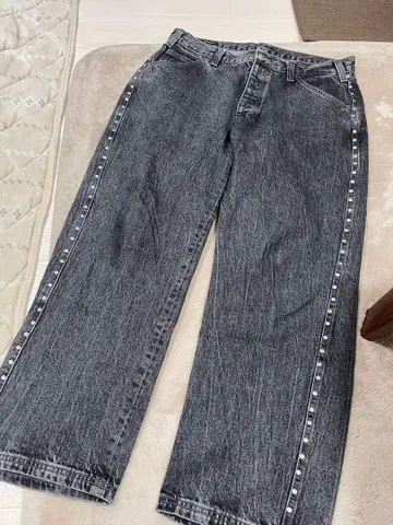 ZARA 데님 배기 핏 청바지