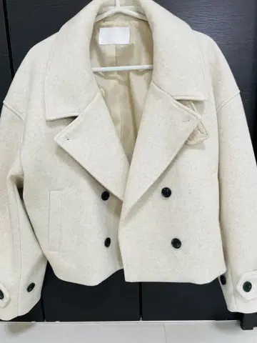 chico 스탠드 카라 P 코트