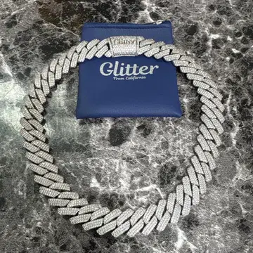 Glitter 실버 체인 목걸이 45cm