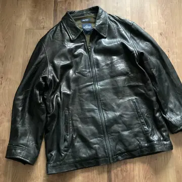 Nautica 블랙 가죽 자켓