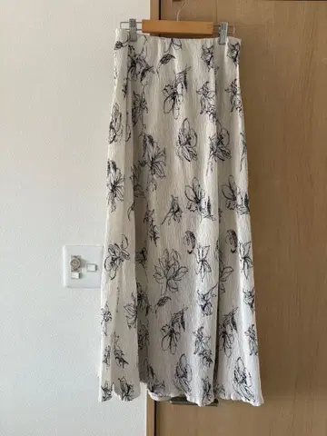 Chico 플라워 프린트 플레어 롱 스커트