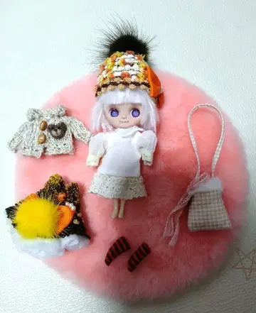 미니 브라이스 사이즈 커스텀 아이시 인형 하얀 요정