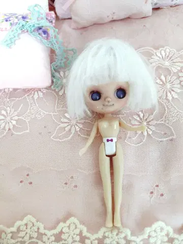 미니 브라이스 사이즈 커스텀 아이시 인형 하얀 요정