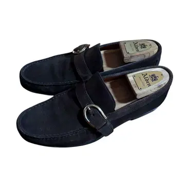 이탈리아제 santoni 산토니 스트랩 로퍼 스웨이드 UK7