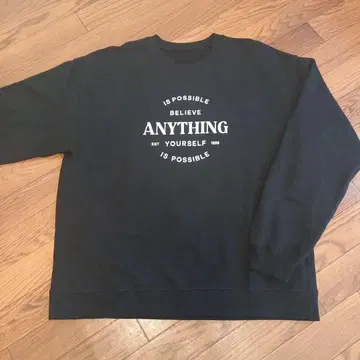 스픽앤스팬 루즈핏 로고 맨투맨 오버사이즈