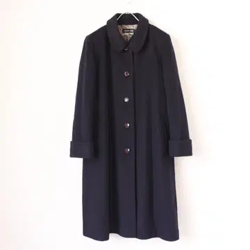 MEZZO NOB 캐시미어 100% 스텐카라 코트 M 사이즈 네이비