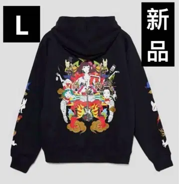 새상품 그라니프 나카무라 유스케 콜라주 후드 맨투맨 L 사이즈