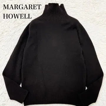새상품급 마가렛호웰 터틀넥 니트 캐시미어 혼방 브라운 M