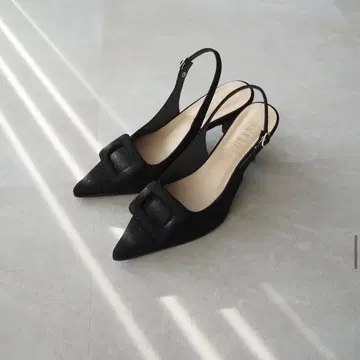 JIHYANG 버클 백 밴딩 뮬