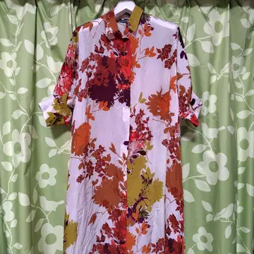 미사용 hannes roether 롱 셔츠 원피스