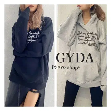 GYDA 후드티 트레이닝복 로고 영어 영문 오샤레 y2k