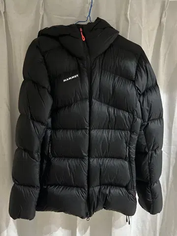 MAMMUT 후드 부착 다운 자켓 블랙