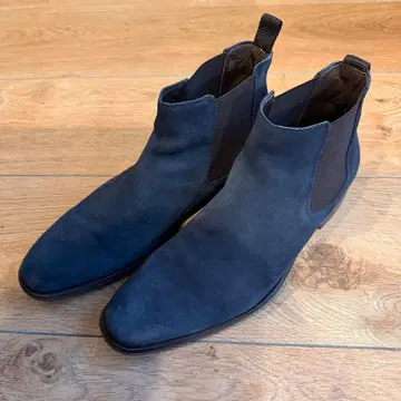 PARADIGMA 네이비 스웨이드 사이드 고어 부츠