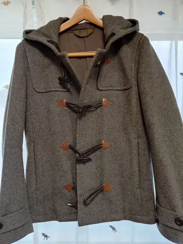 차콜 그레이 더플 코트 어태치먼트