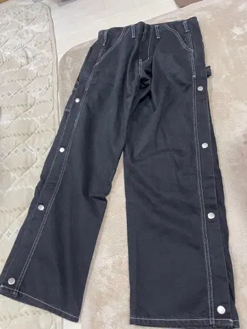 ZARA 카고 와이드 팬츠 데님 블랙