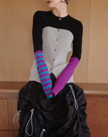 OMMO BUSTIER DOCKING BORDER KNIT CD un3d