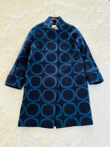 [ 새상품급 ] HERNO 네이비 울 코트